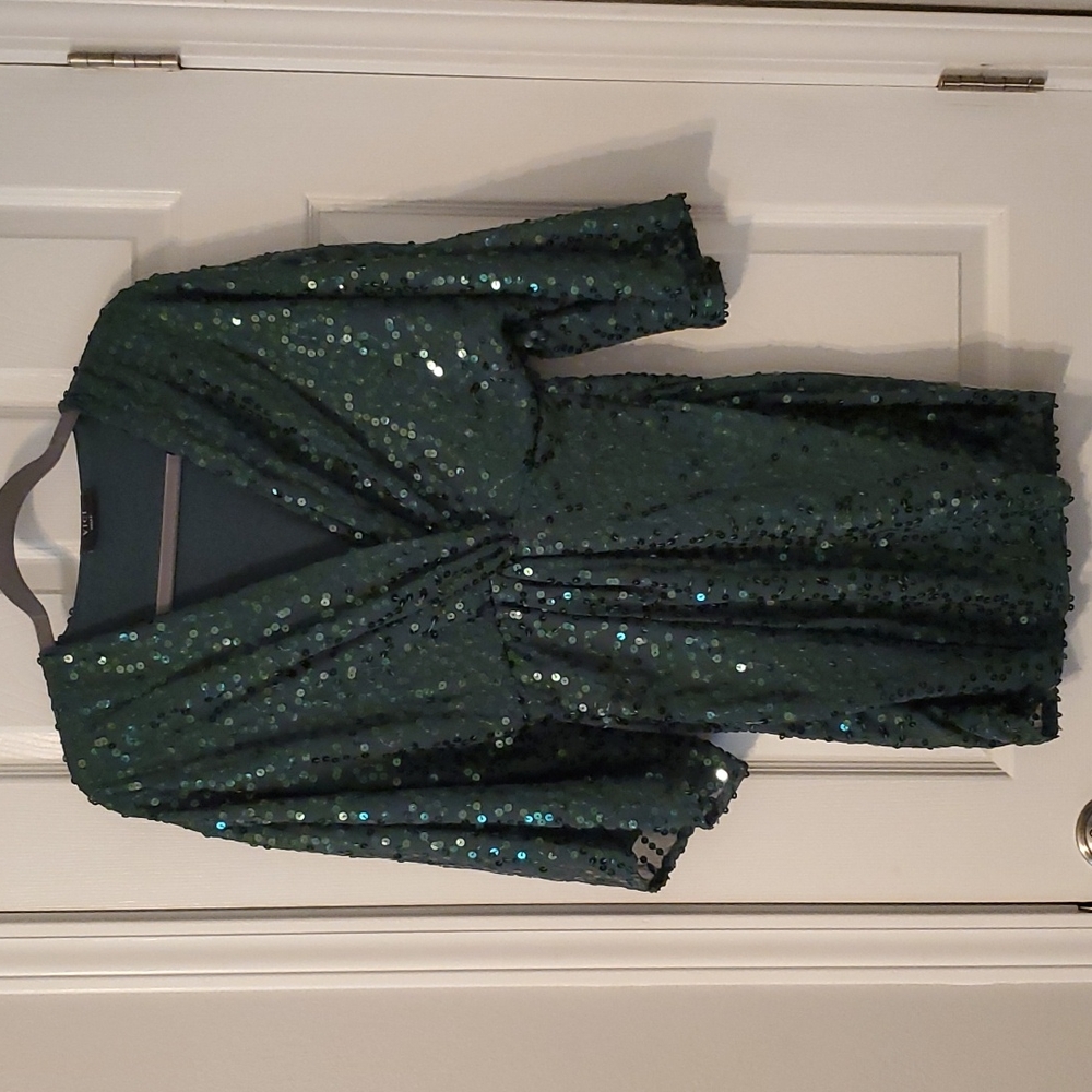 Small Vici green sequin dress